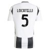 Original Trikotsatz Juventus Locatelli 5 Heimtrikot 2024-25 Für Kinder